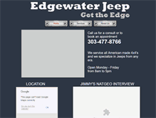 Tablet Screenshot of edgewaterjeep.com